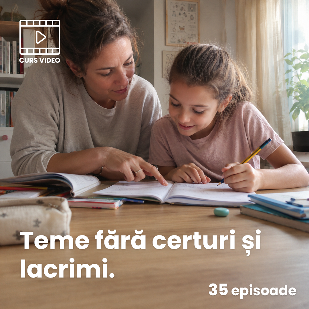 Școală și teme fără certuri