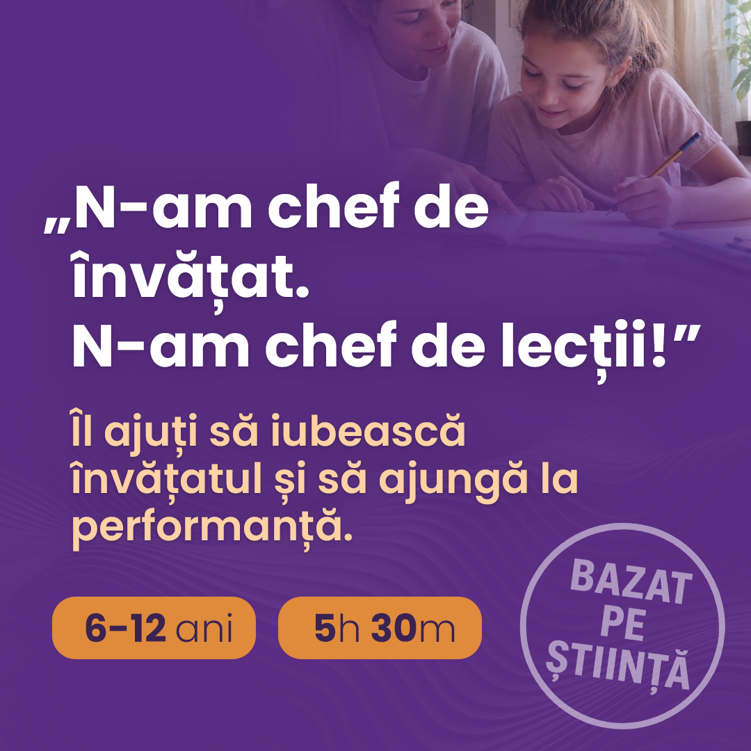 Școală și teme fără certuri