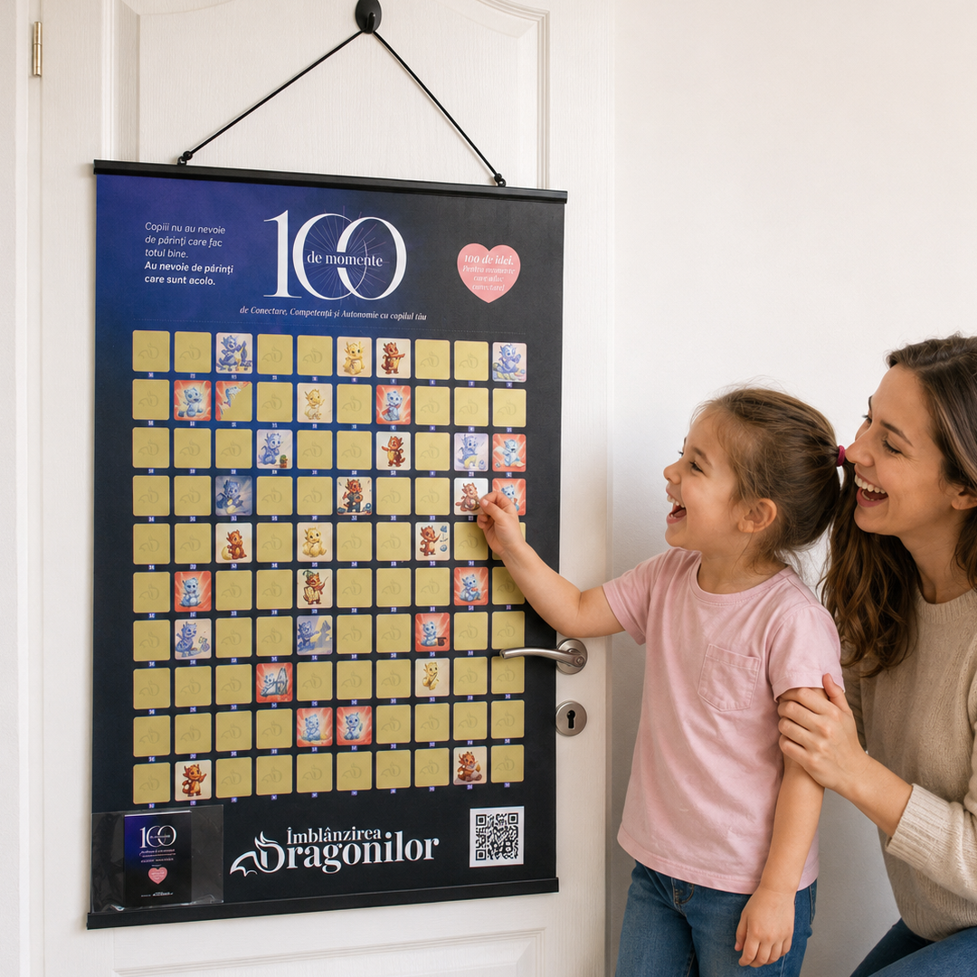 Poster răzuibil 100 de Momente de Îmblânzirea Dragonilor